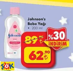 JOHNSON'S BEBE YAĞI 200 ML JOHNSON'S BEBE YAĞI 200 ML